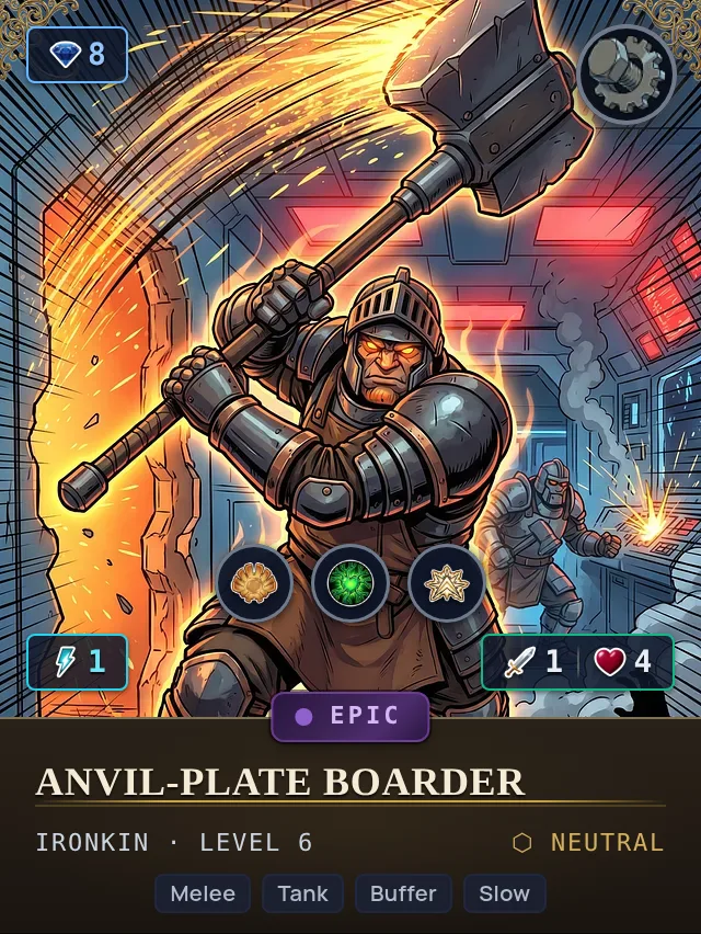 Anvil-Plate Boarder