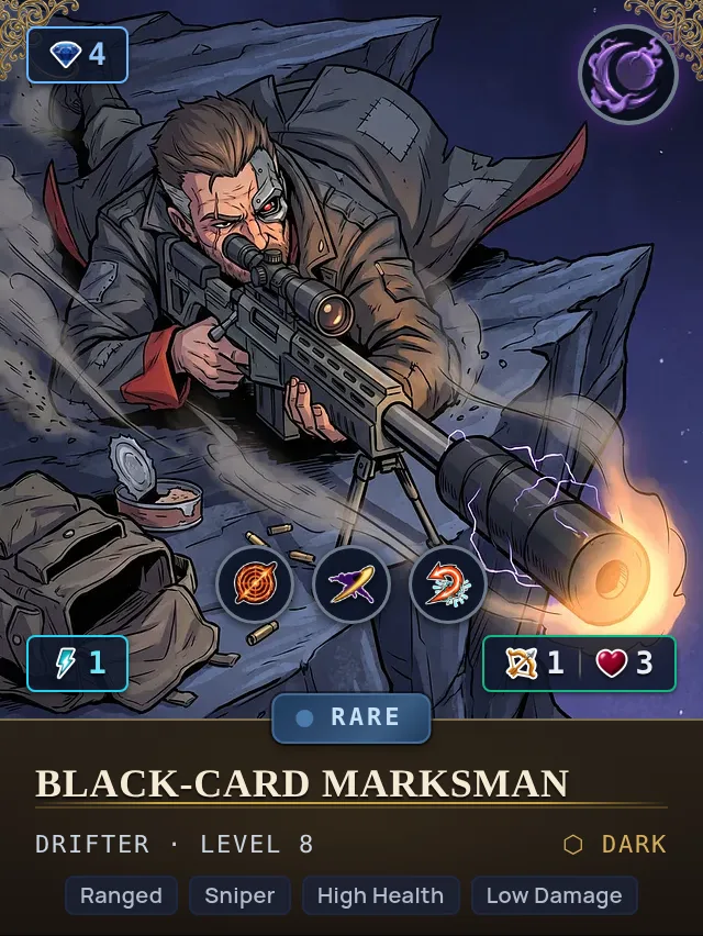 Black-Card Marksman