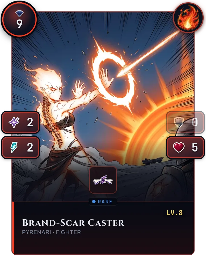 Brand-Scar Caster