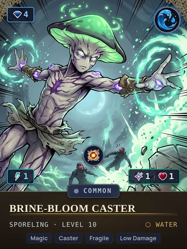 Brine-Bloom Caster