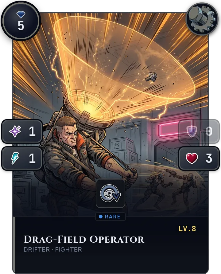 Drag-Field Operator