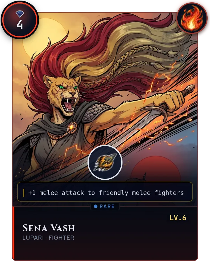 Kommandant: Sena Vash