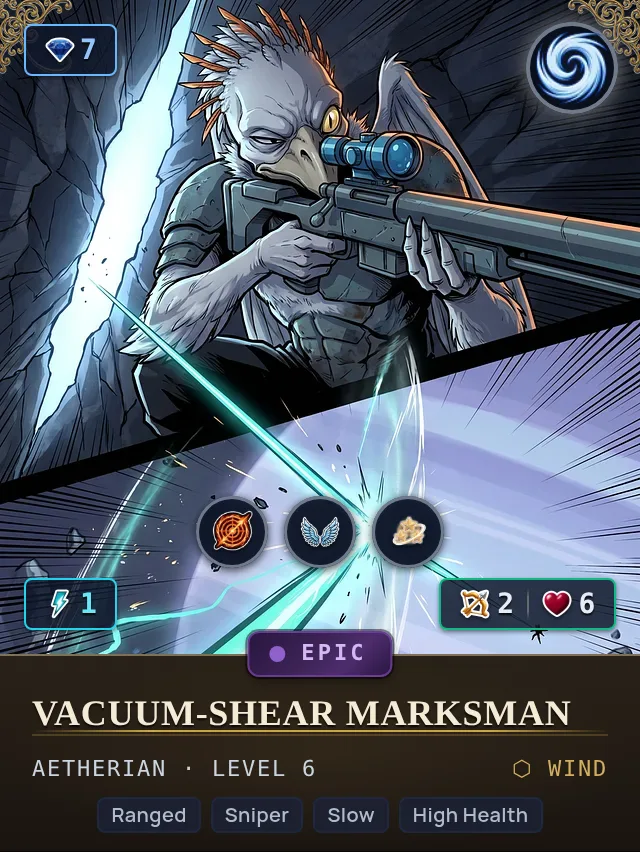 Vacuum-Shear Marksman