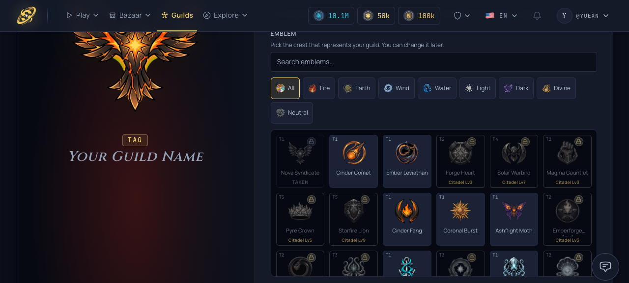 A clearer guild emblem picker