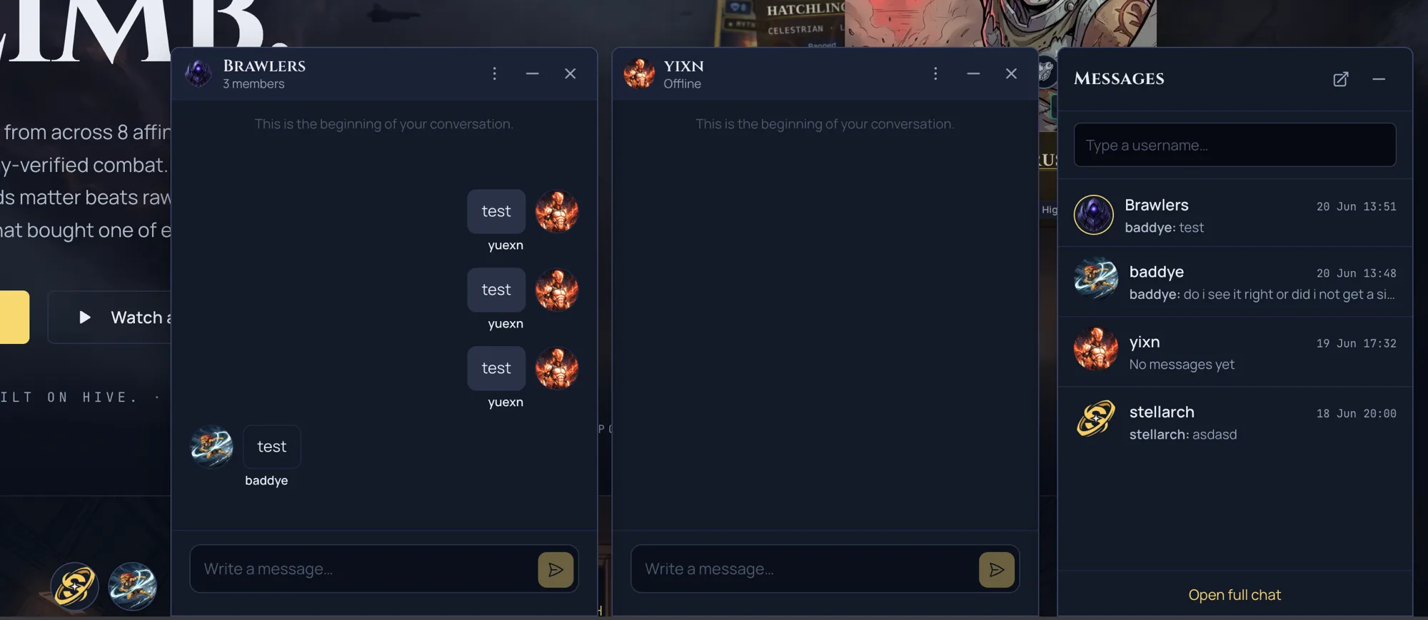 The chat dock got a big upgrade